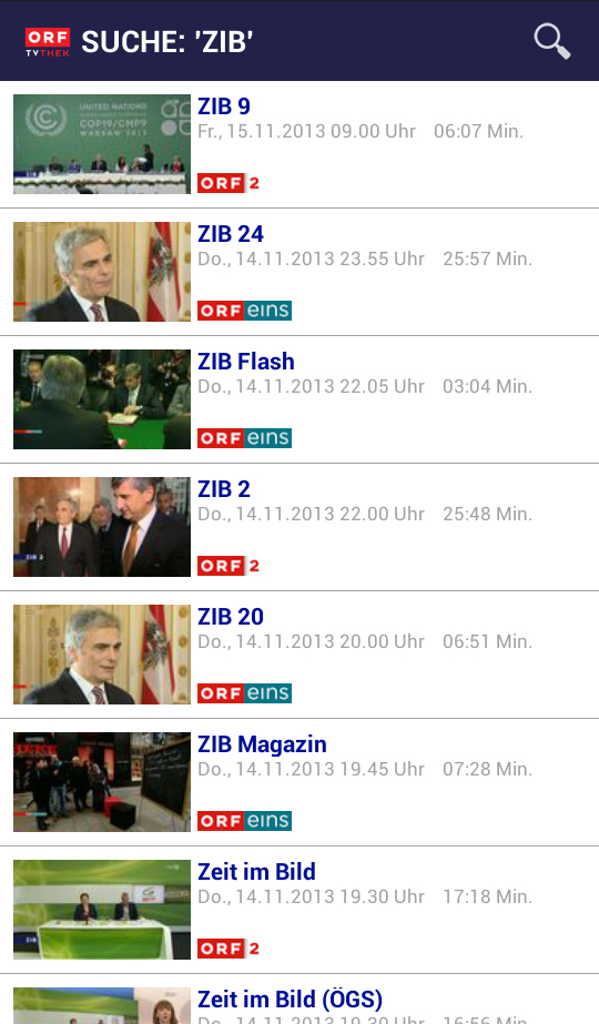 SUCHERGEBNISSE ORF TVTHEK visual data 5